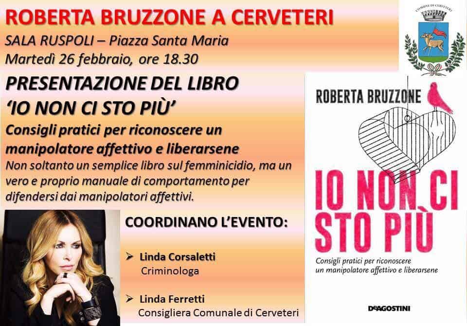 Cerveteri, oggi la criminologa Roberta Bruzzone presenta ‘Io non ci sto più’ 