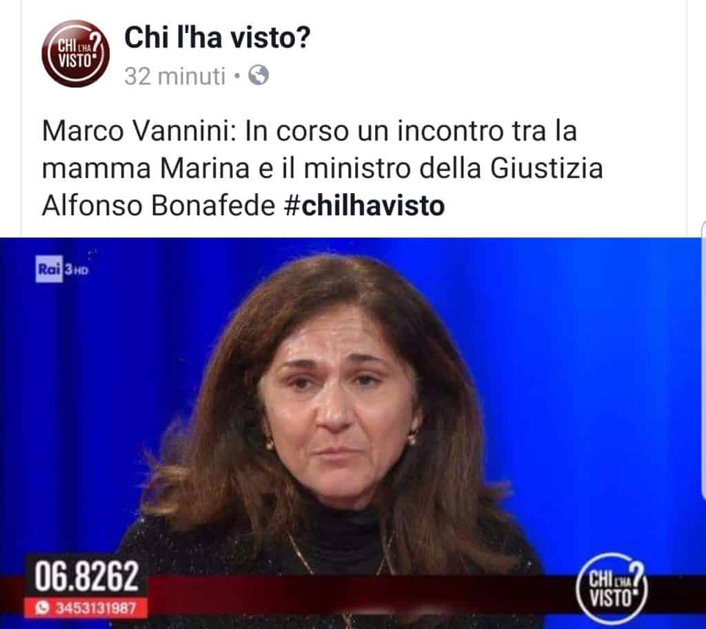 Vannini, Marina Conte dal Ministro Bonafede