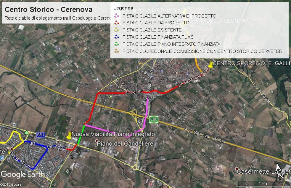 La ciclovia Tirrenica passa anche da Cerveteri 