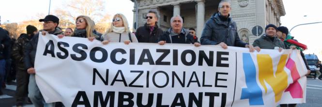 Associazione nazionale ambulanti: pronti a bloccare le strade della Capitale