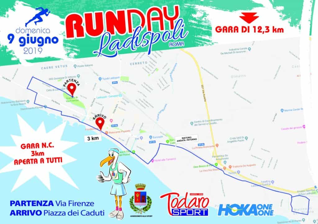Runday Ladispoli, in vista tanti premi per i partecipanti