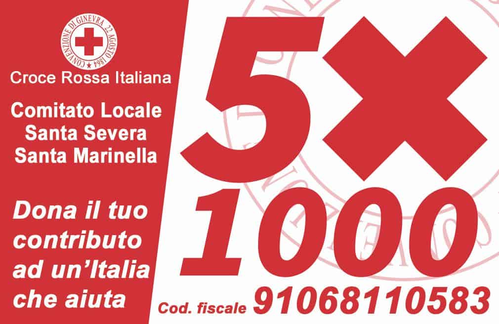 "Dona il 5x1000 alla Croce Rossa"
