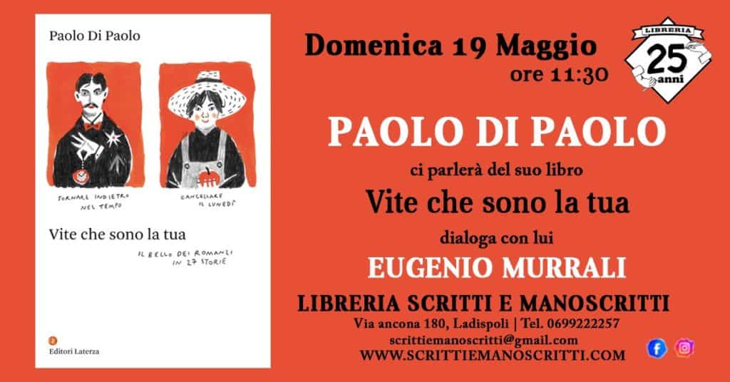 Ladispoli, Paolo Di Paolo ospite di Scritti d’Autore