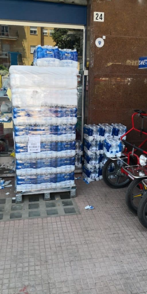 Cerveteri, 1000 bottigliette d’acqua per la Protezione Civile