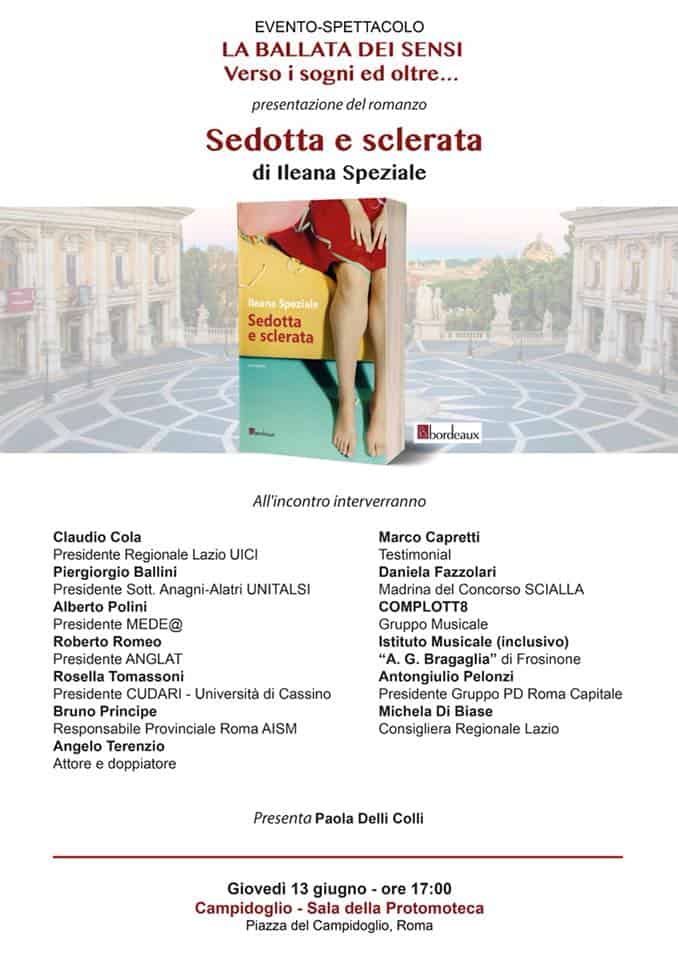 Al Campidoglio la presentazione di 'Sedotta e Sclerata'