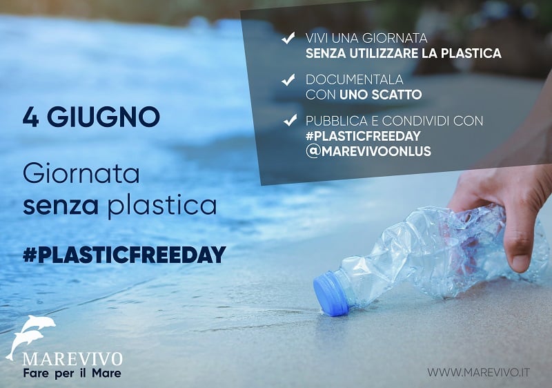#PlasticFreeDay, Marevivo lancia "la giornata senza plastica"