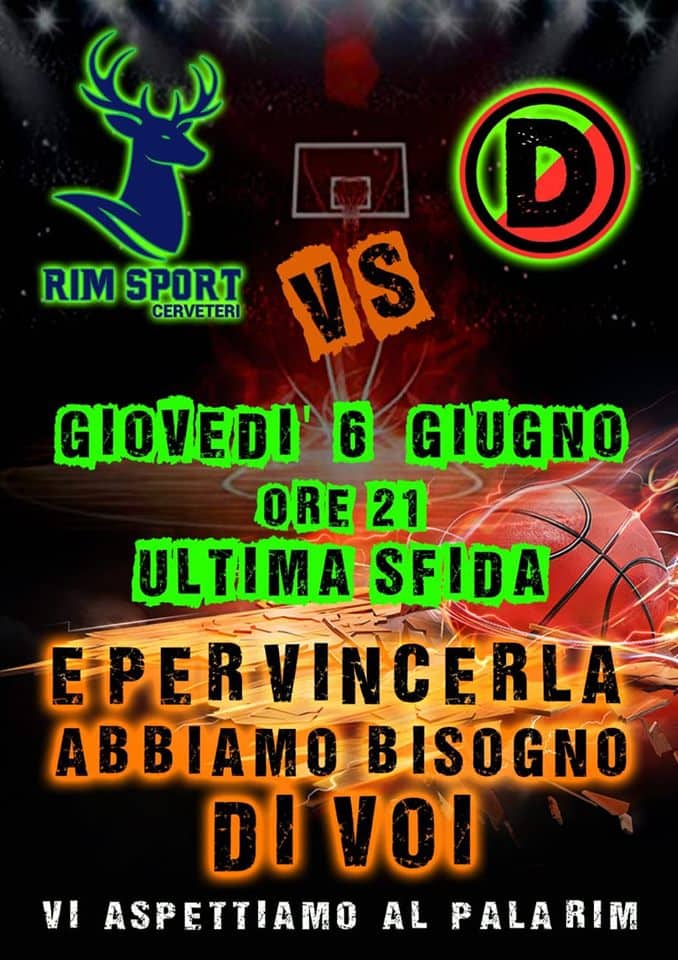 Basket, momento decisivo per la Rim Cerveteri