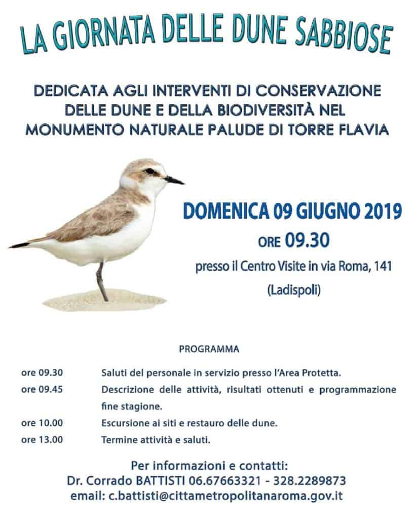 La locandina della Giornata delle Dune Sabbiose