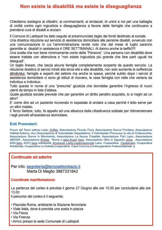 "Non esiste la disabilità, ma esiste la disuguaglianza"