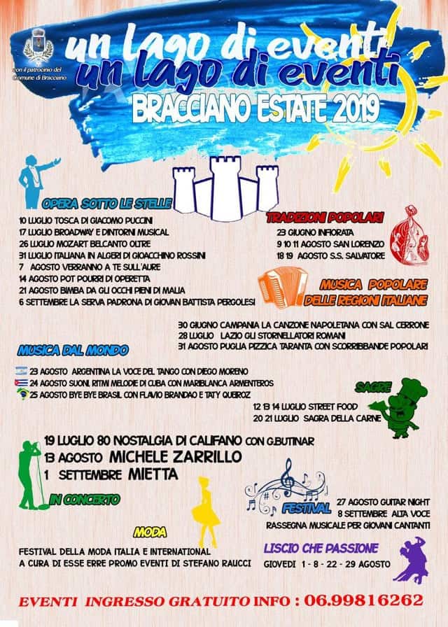 Bracciano, grande apertura di stagione con la Tosca al Castello Odescalchi