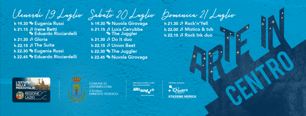 “ARTE… in Centro” al giro di boa: terzo weekend di concerti e spettacoli a Civitavecchia