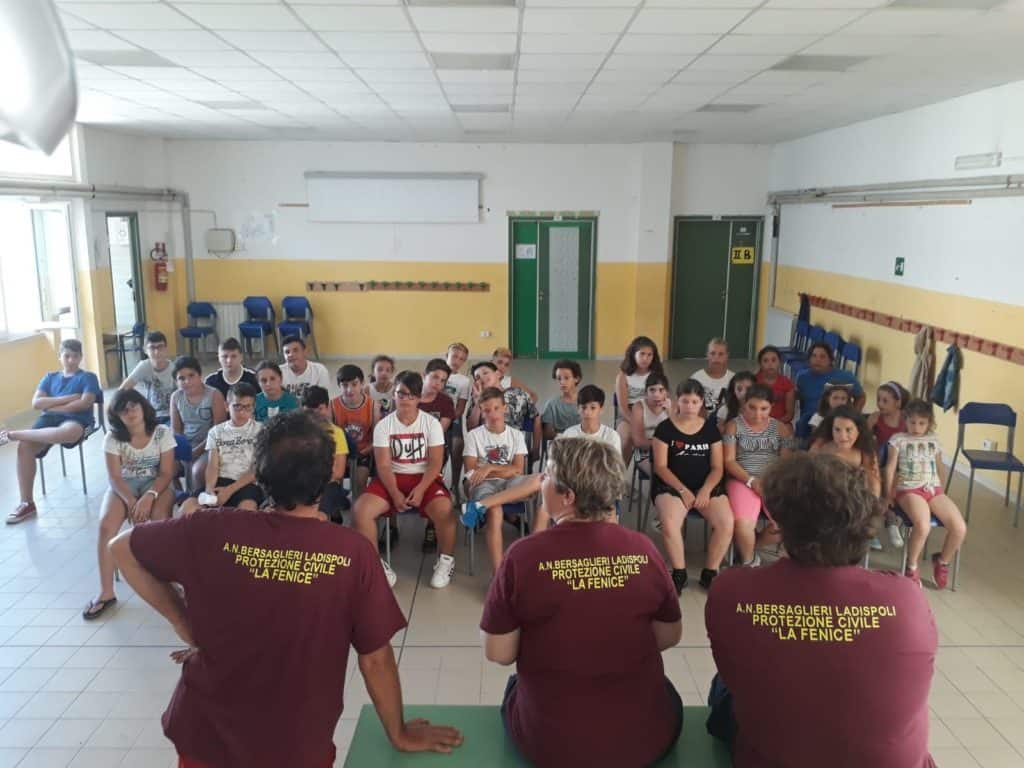 'Anch'io sono la protezione civile', iniziato il campo scuola a Ladispoli