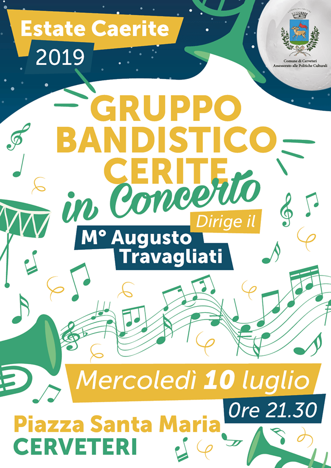 Stasera il Gruppo Bandistico Cerite apre gli appuntamenti dell'estate