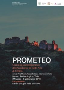 Tolfa, sabato l'inaugurazione di 'Prometeo' la mostra di ceramica contemporanea