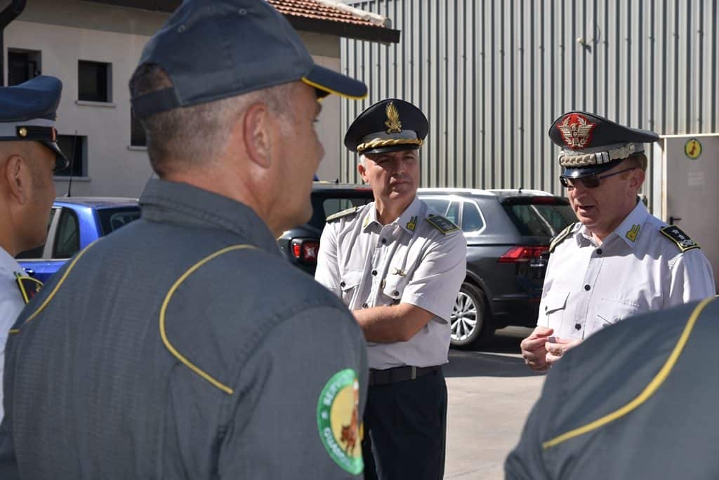 La visita del Comandante della GdF alla Sezione Aerea di Pratica di Mare