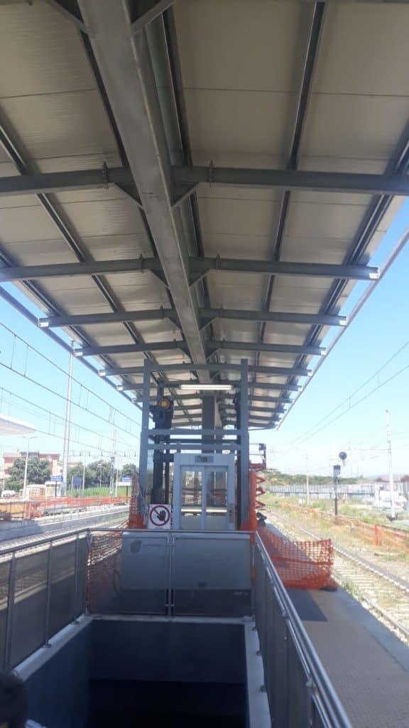 Stazione Ladispoli, la pensilina del binario 3 è finalmente completa