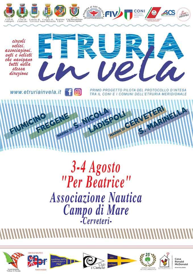 Etruria in vela: la rassegna velica a Campo di Mare del 3 e 4 Agosto