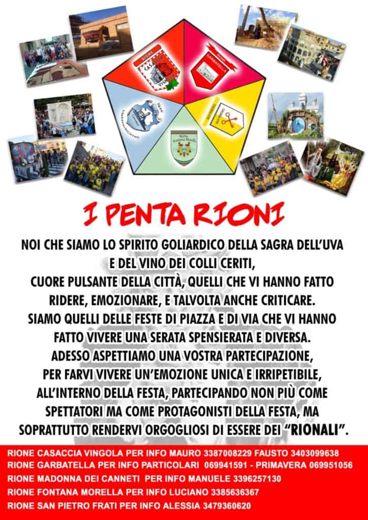 Cerveteri, Sagra dell'Uva: i Rioni chiamano a raccolta