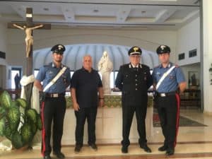 Cerveteri, i Carabinieri ritrovano Statua della Madonna di Medjugorje della Chiesa SS. Trinità