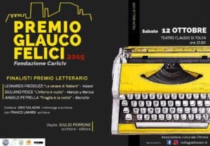 A Tolfa torna il Premio Glauco Felici del fortunato Festival letterario 'Gialli&Noir'
