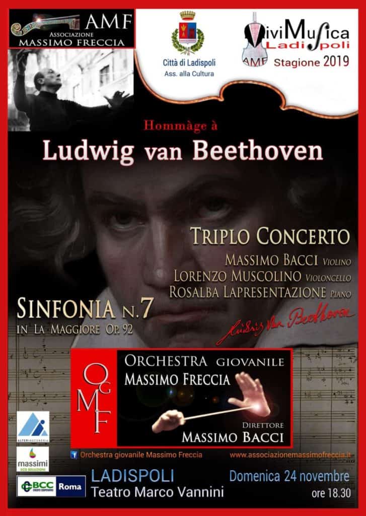 Ladispoli, domenica 24 Novembre triplo concerto di Beethoven
