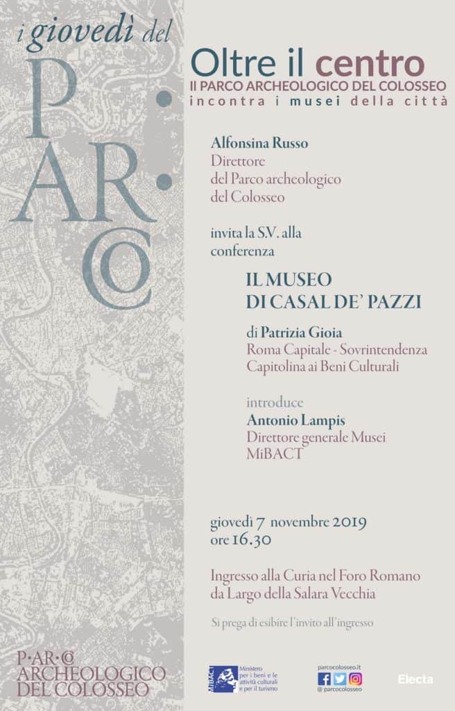 L’evento apre il ciclo “Oltre il Centro. Il Parco archeologico del Colosseo incontra i musei della città”