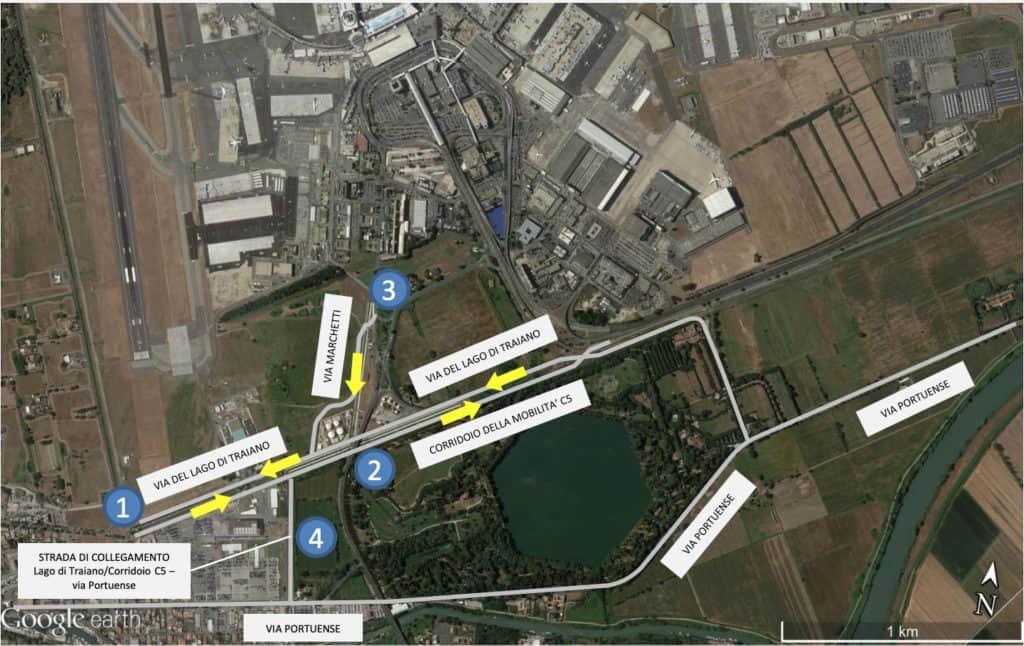 Aperto il corridoio C5 a Fiumicino, Montino: "Parte nuova viabilità in vista dei lavori sul viadotto dell'aeroporto"