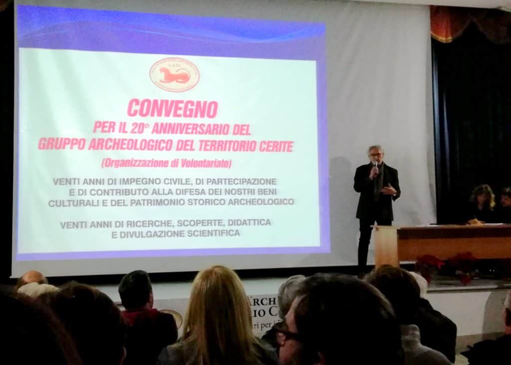 Grande successo del convegno per i 20 anni del gruppo archeologico del territorio cerite