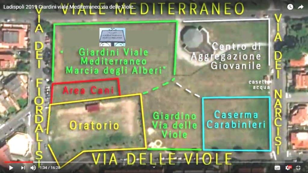 Comitato Rifiuti Zero Ladispoli: ''Via Firenze e Viale Mediterraneo aree verdi da tutelare''