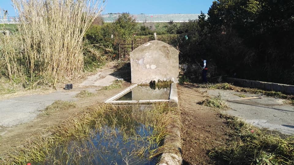 S.Marinella, restauro al fontanile della Quartaccia
