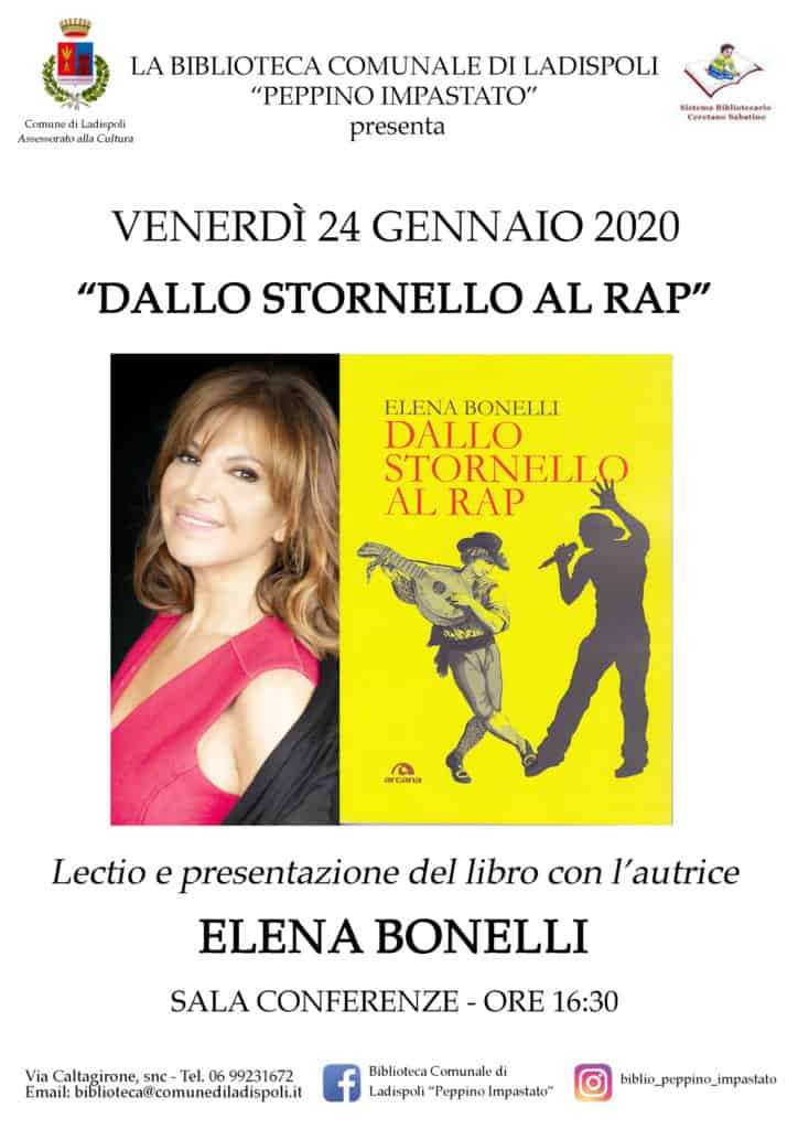 Ladispoli, oggi l'appuntamento con Elena Bonelli