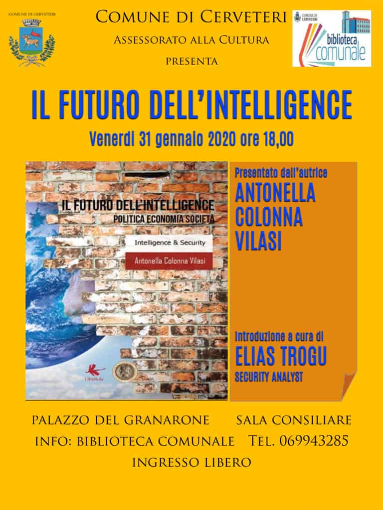 Cerveteri, “Quale sarà il futuro dell’intelligence?”. Se ne parla al Granarone
