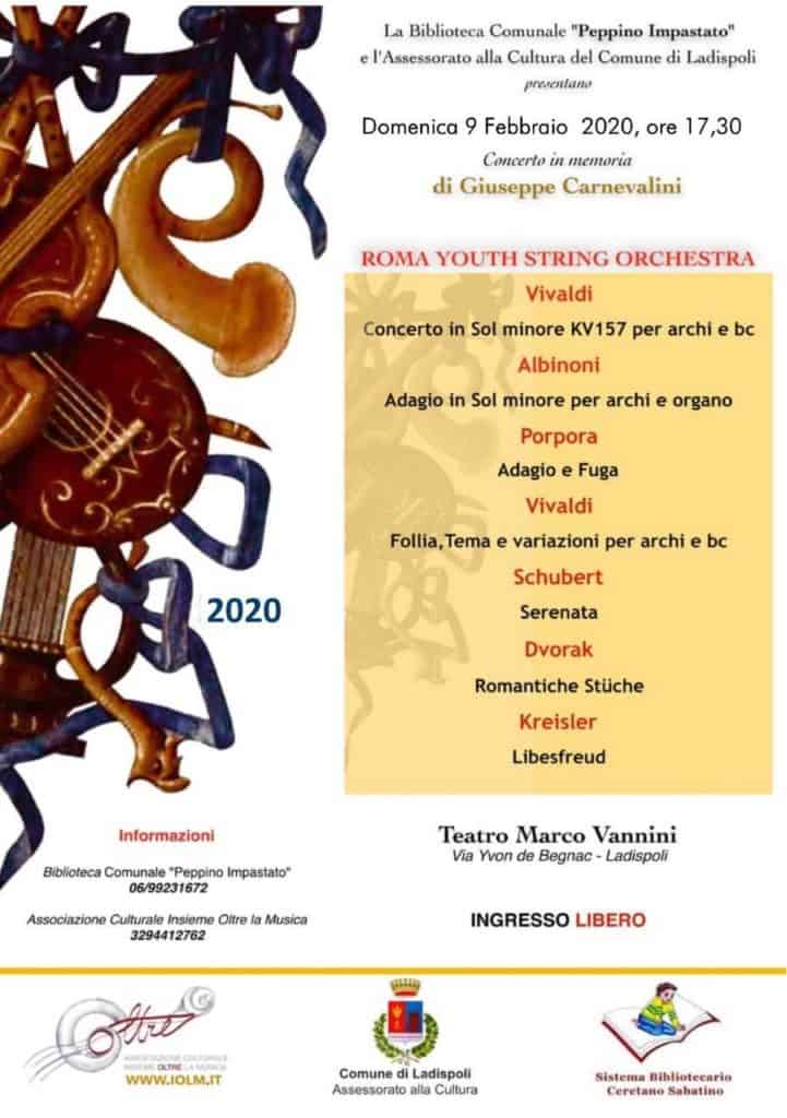 Ladispoli, al teatro Vannini è tempo della Roma Youth String Orchestra