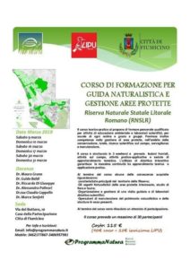 A Marzo prende il via il corso di Guida Naturalistica per la Riserva Statale Litorale Romano