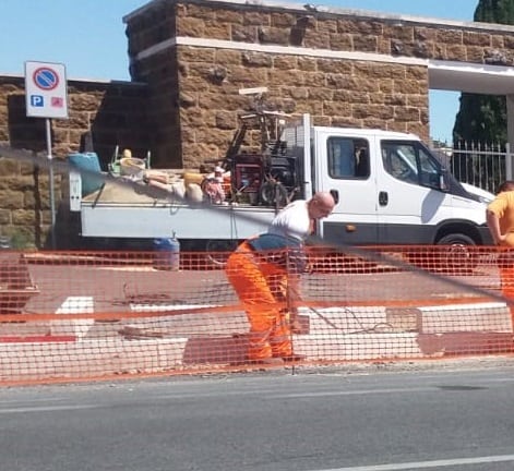 Cimitero di Palidoro, iniziati i lavori di restyling del parcheggio