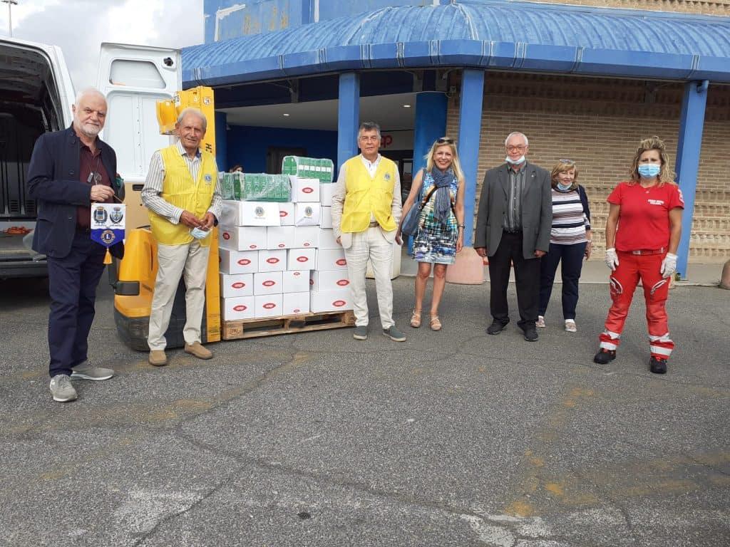 Civitavecchia: dai Lions Club raccolta di generi di prima necessità per il Polo logistico d'emergenza