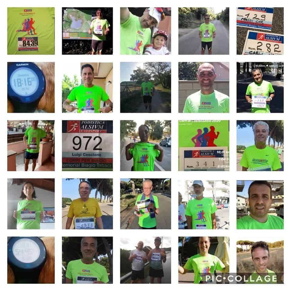 Ladispoli, successo per la Virtual Run, 3° memorial Biagio Tabacchini