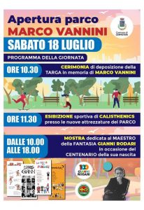 Cerveteri, sabato l'apertura del Parco Vannini a Cerenova