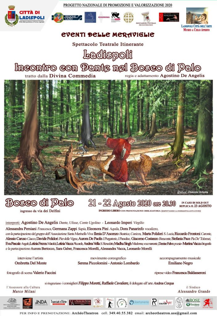 Ladispoli, in scena "Incontro con Dante nel bosco di Palo"