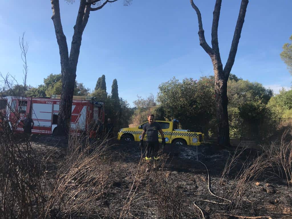 Cerveteri, fiamme alla Banditaccia domate da Vigili del Fuoco e Protezione Civile