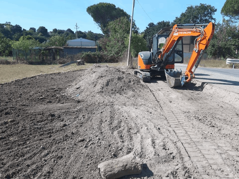 Fiumicino: ad Aranova in corso i lavori per la realizzazione della rotonda in via Raulich