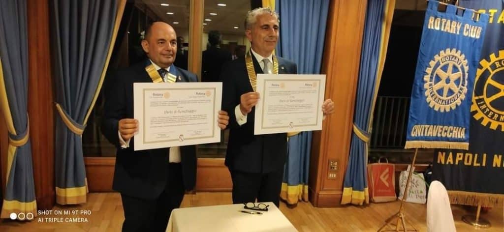 Gemellaggio tra i club Rotary Civitavecchia e Napoli Nord Est