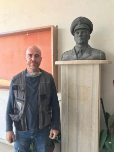 Cerveteri, restaurata da Ivano Ercoletti la statua di Salvo D'Acquisto
