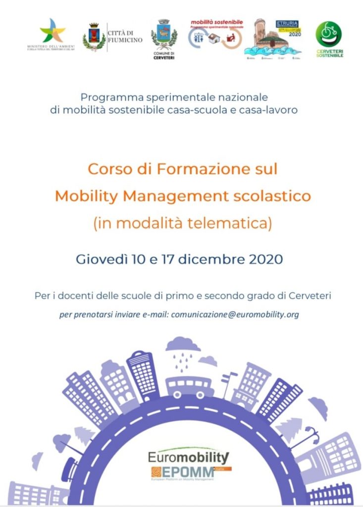 Euromobility, Cerveteri: al via i corsi formativi di Mobility Management aziendale