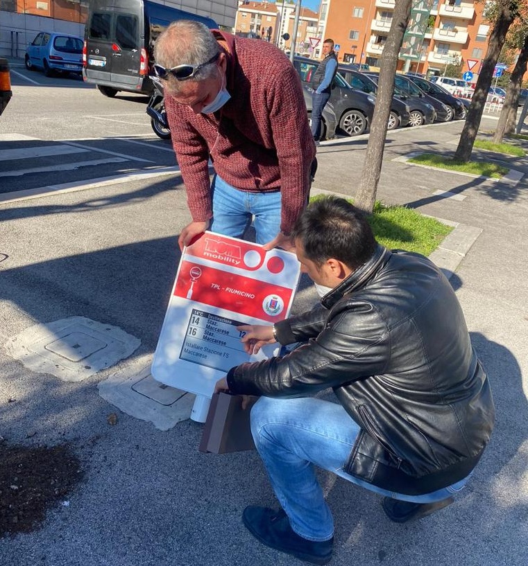 Tpl Fiumicino, iniziata l'installazione delle paline elettroniche su tutto il territorio