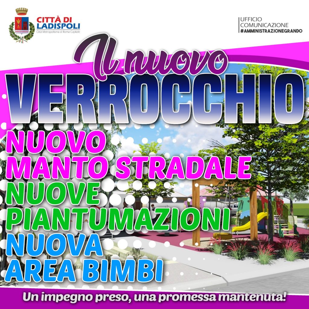 Ladispoli, a largo Verrocchio un'area giochi a misura di bambino
