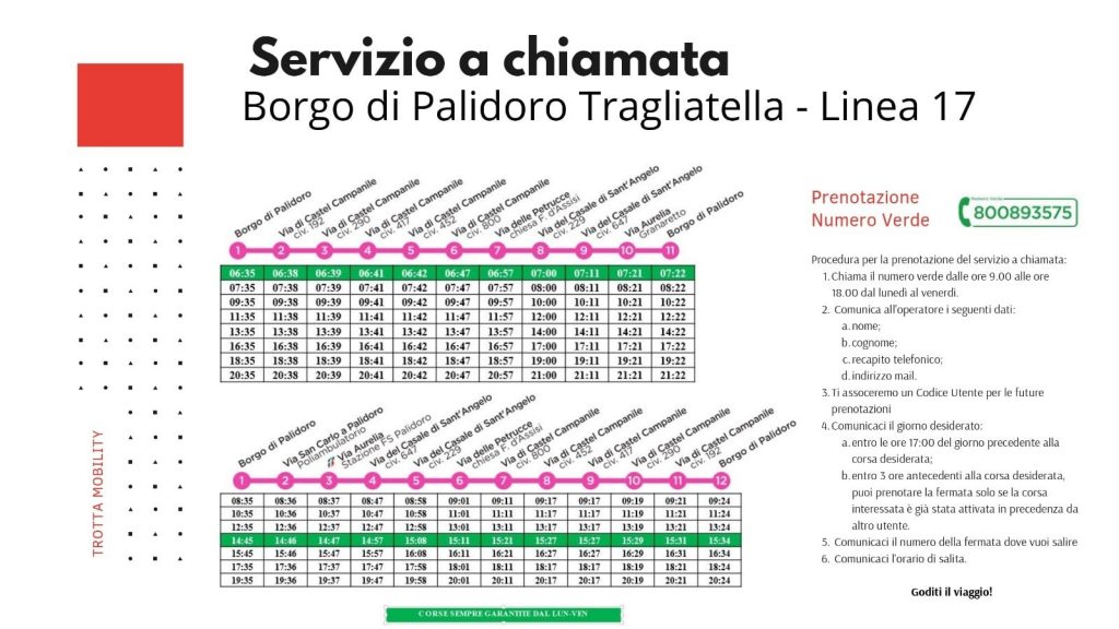 Tpl Fiumicino, attivo il servizio a chiamata