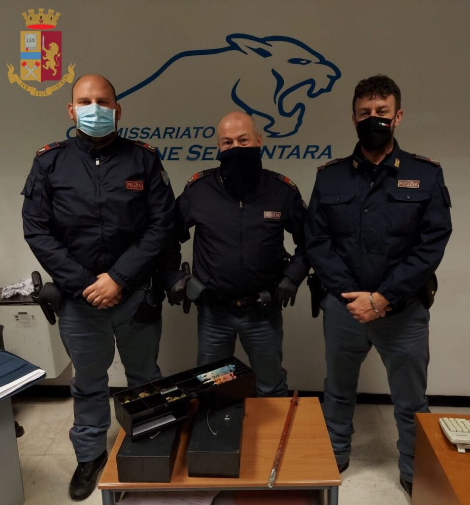 Sorpreso mentre rubava le cassette di sicurezza di un supermercato