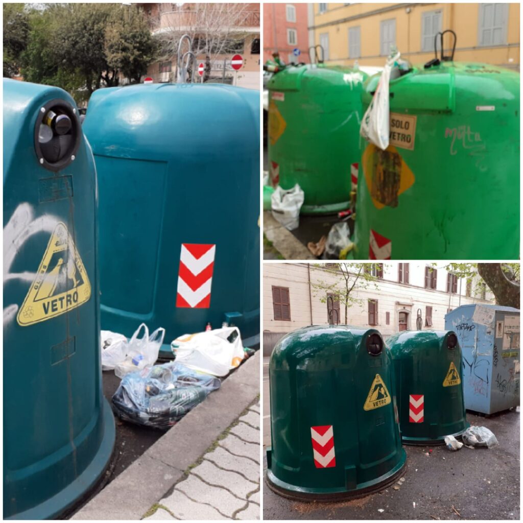 "Civitavecchia, cosa succede alle campane di vetro?"