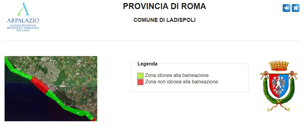 Balneazione eccellente a Ladispoli e Cerveteri, buona a Santa Marinella